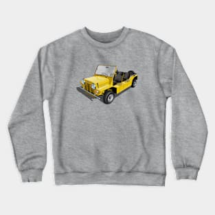 Austin Mini Moke in yellow Crewneck Sweatshirt